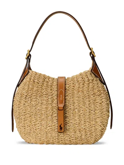Polo Ralph Lauren Polo Id Shoulder Bag In Neutrals