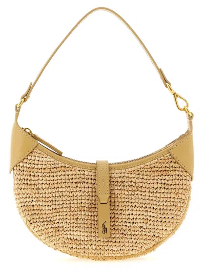 Polo Ralph Lauren Polo Id Shoulder Bag In Nude