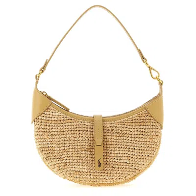 Polo Ralph Lauren Polo Id Shoulder Bag In Sand