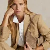 Polo Ralph Lauren Polo Id Suede Mini Shoulder Bag In Clay