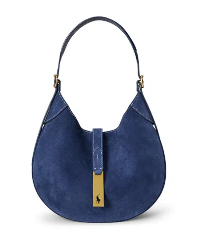 Polo Ralph Lauren Polo Id Suede Small Shoulder Bag