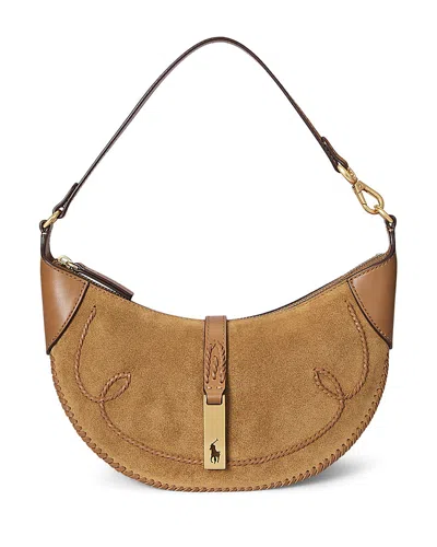 Polo Ralph Lauren Polo Id Suede Western Mini Shoulder Bag
