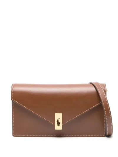 Polo Ralph Lauren Polo Id Wallet-on-chain Bag In Braun