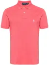 Polo Ralph Lauren "tailored" Slim Fit Piquet Polo Shirt In Pale Red