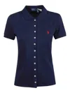 Polo Ralph Lauren Short Sleeves Mesh Button Down Polo Shirt In Blue