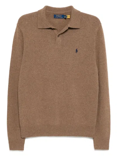 Polo Ralph Lauren Polo Knit Pullover In Brown