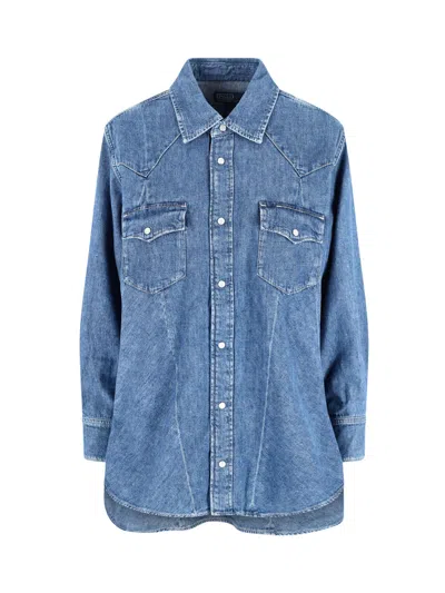 Polo Ralph Lauren Polo Knit Top In Blue