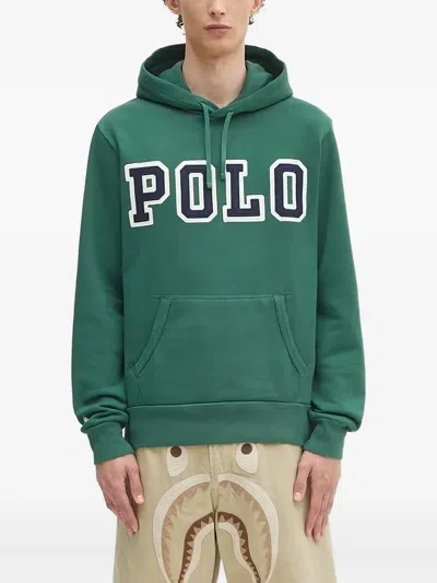 Polo Ralph Lauren Polo-logo Hoodie In Green