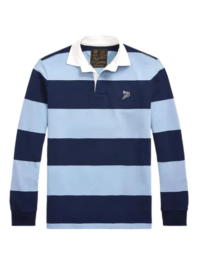 Polo Ralph Lauren Polo Long Sleeve Rugby In Blue