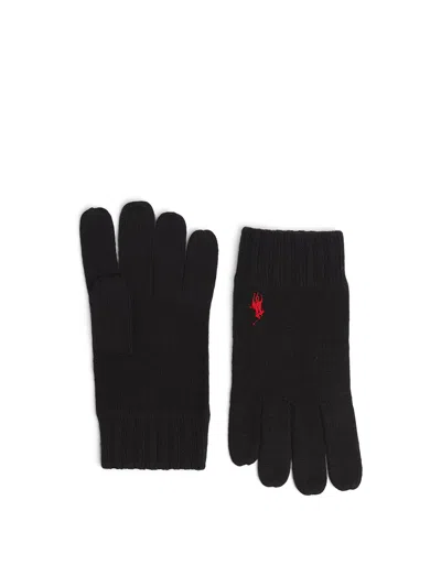 Polo Ralph Lauren Polo Merino Glove In Black