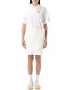 Polo Ralph Lauren Faux-wrap Skirt Polo Mini Dress In White