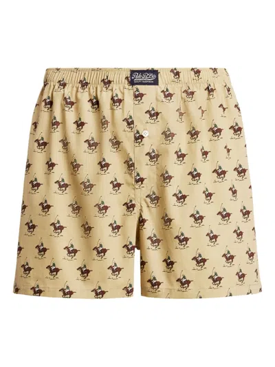 Polo Ralph Lauren Polo-motif Boxers In Neutral