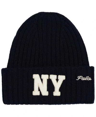 Polo Ralph Lauren Polo Ny Rib Beanie In Brown
