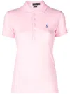 Polo Ralph Lauren Julie Slim Fit Cotton Polo Shirt In Pink