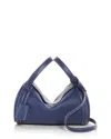 Polo Ralph Lauren Polo Play Barrel Leather Duffel Bag In Black