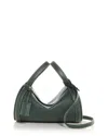 Polo Ralph Lauren Polo Play Barrel Leather Duffel Bag In Green