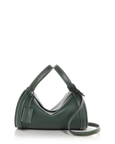 Polo Ralph Lauren Polo Play Barrel Leather Duffel Bag In Green