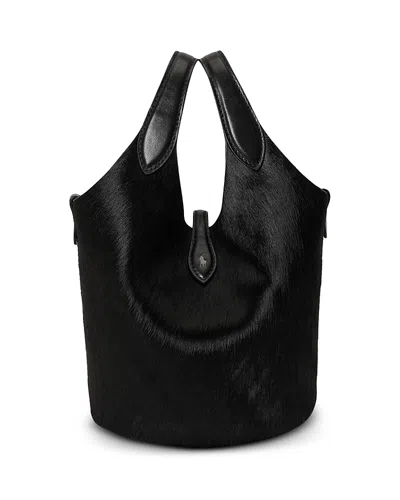 Polo Ralph Lauren Polo Play Calf Hair Tote Bag In Pink