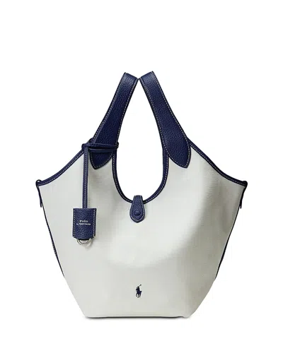 Polo Ralph Lauren Polo Play Canvas Tote In White