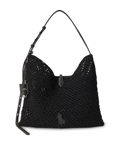 Polo Ralph Lauren Polo Play Cord Messenger Bag In Black