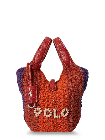 Polo Ralph Lauren Polo Play Crochet Crossbody Bag In Multi