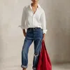 Polo Ralph Lauren Polo Play Leather Large Tote In Cherry