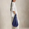 Polo Ralph Lauren Polo Play Leather Large Tote In Ink