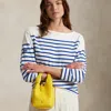 Polo Ralph Lauren Polo Play Leather Small Tote & Crossbody In Canary Yellow