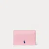 Polo Ralph Lauren Polo Play Leather Snap Card Case In Cotton Candy