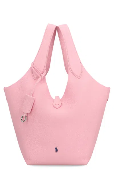 Polo Ralph Lauren Polo Play Leather Tote Bag In Animal Print