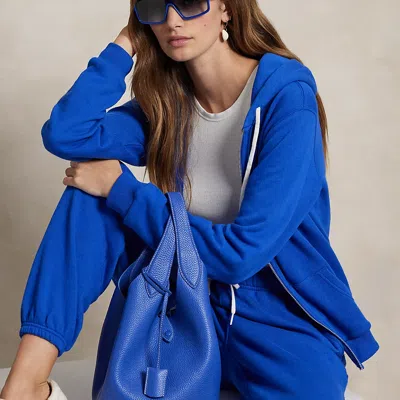 Polo Ralph Lauren Polo Play Leather Tote In Jellyfish