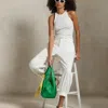 Polo Ralph Lauren Polo Play Leather Tote In Parrot