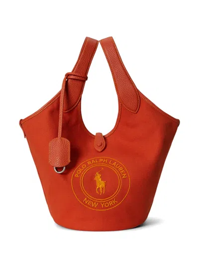 Polo Ralph Lauren Polo Play Logo Tote Bag In Red
