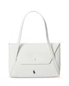 Polo Ralph Lauren Polo Play Mini Leather Envelope Bag In White