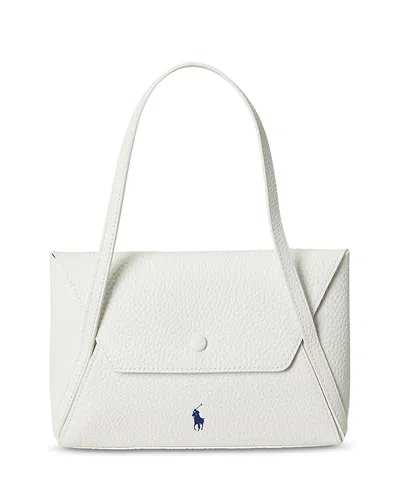 Polo Ralph Lauren Polo Play Mini Leather Envelope Bag In White