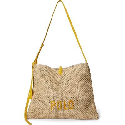 Polo Ralph Lauren Polo Play Raffia Messenger Bag
