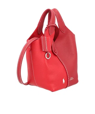 Polo Ralph Lauren Polo Play Small Top Handle Bag In Purple