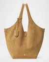Polo Ralph Lauren Large Polo Play Suede Tote Bag