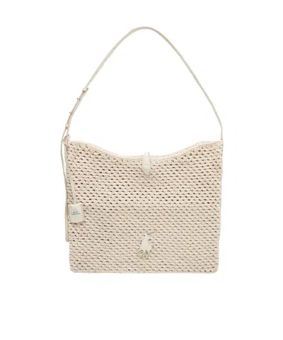 Polo Ralph Lauren Polo Play Woven Cross Body Bag In Neutral