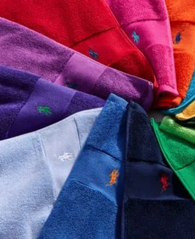 Polo Ralph Lauren Polo Player Cotton Towels Mat In Ralph Lauren Red