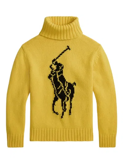 Polo Ralph Lauren インターシャ セーター In Yellow