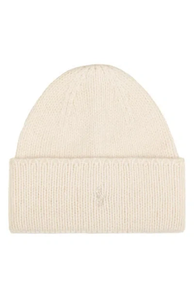Polo Ralph Lauren Polo Player Merino Wool & Alpaca Beanie In White