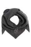 Polo Ralph Lauren Polo Player Wool Triangle Wrap In Gray