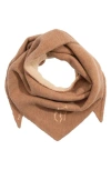 Polo Ralph Lauren Polo Player Wool Triangle Wrap In Brown