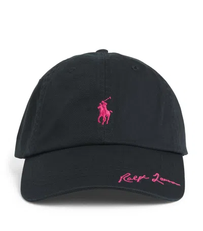 Polo Ralph Lauren Polo Pony Baseball Cap In Black