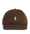 Polo Ralph Lauren Cotton Chino Ball Cap In Brown