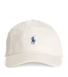 Polo Ralph Lauren Beige Cotton Hat With Logo In Ivory