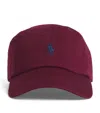 Polo Ralph Lauren Bordeaux Baseball Cap With Logo Embroidery In Cotton Man In Multi