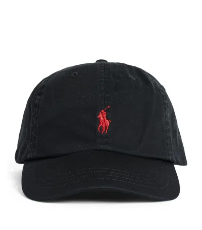 Polo Ralph Lauren Blue Baseball Cap With Logo Embroidery In Cotton Man