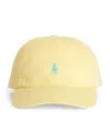 Polo Ralph Lauren Womens Corn Yellow Brand-embroidery Cotton Baseball Cap